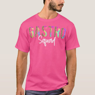 Camiseta Corante De Leopardo Gastro-Esquadrão Para O Médico
