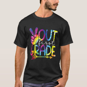 Camiseta Corante De Primeira Classe Da Paz No Dia 1 Da Esco