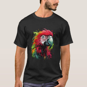 Camiseta Corante Vermelho E Verde Colorido, Pata Lover A