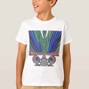 Camiseta Corantes design modernos do padrão decorativo afri