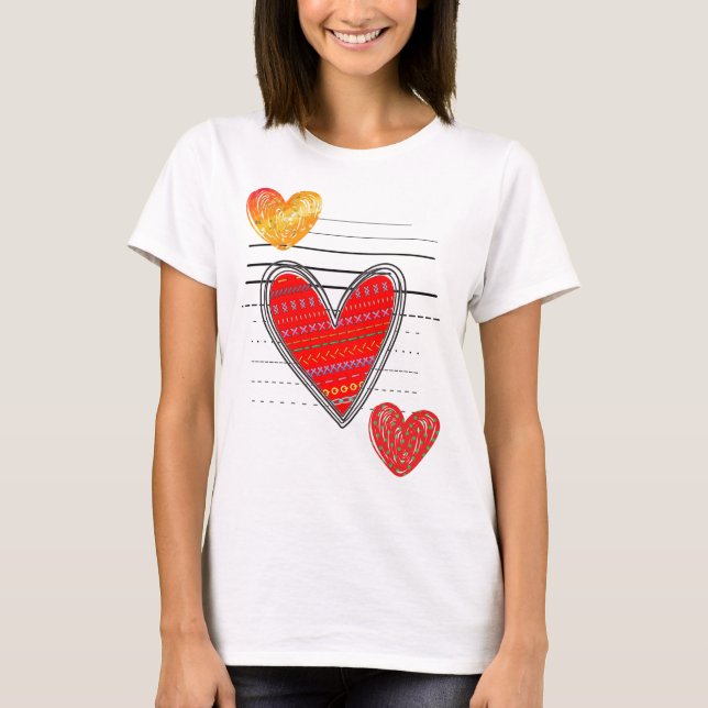 Camiseta corazonas (Frente)