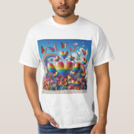 Camiseta Corazones de Arcoíris: Celebrando el Orgullo LGBTQ