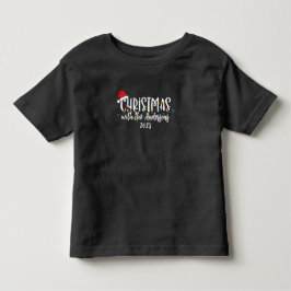 Camiseta Corda da Família Correspondente Luz Natal
