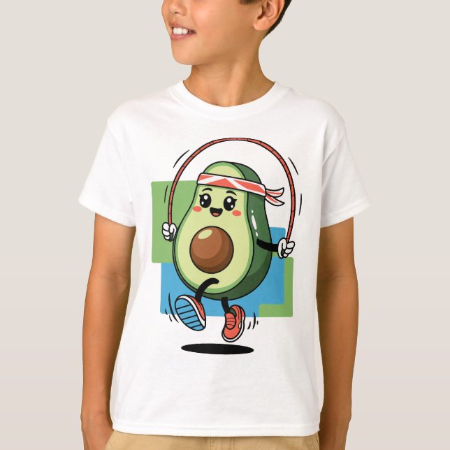 Camiseta Corda de Salto Avocado Cute - Malhação Kawaii (Frente)
