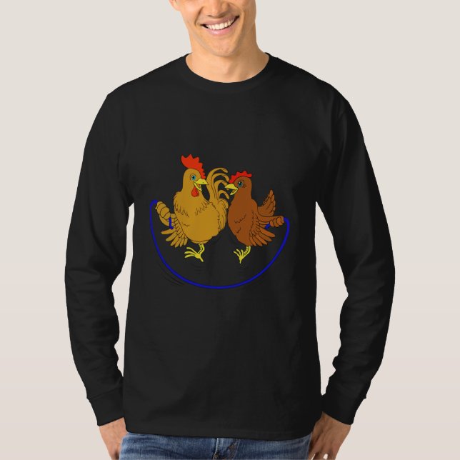 Camiseta Corda de salto de meia galinha (Frente)