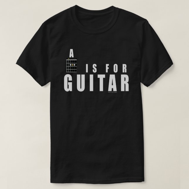 Camiseta Corda De Violão A É Para Violão (Frente do Design)