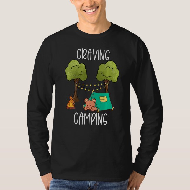 Camiseta Corda do Urso de Acampamento do Urso de Arrasto (Frente)