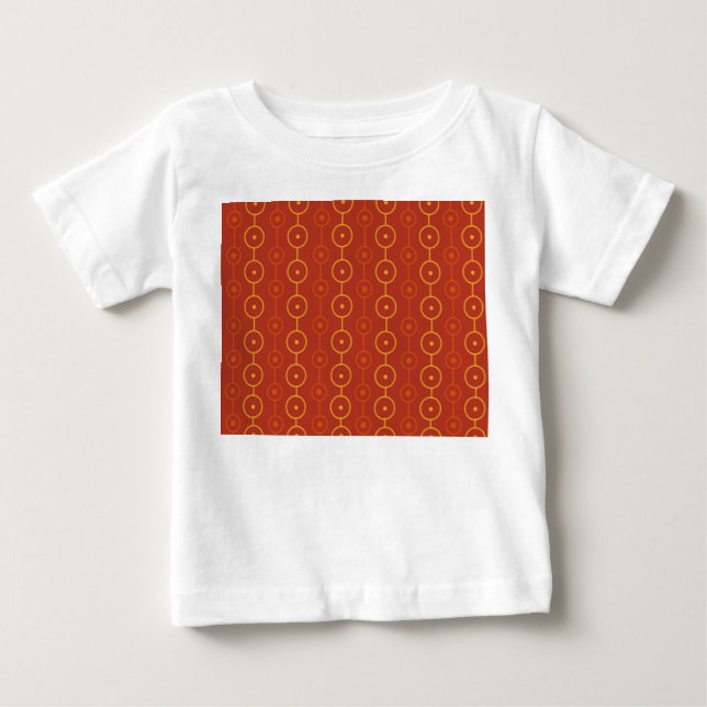 Camiseta Cordas de Círculo Modernas de Meados do Século (Frente)
