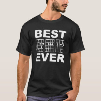 Camiseta Cordas de Violão de Melhor Pai de Mens para Fath M