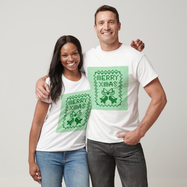 Camiseta Cordéis feios de camisolas e Feliz Natal w (Unissex)