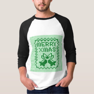 Camiseta Cordéis feios de camisolas e Feliz Natal w