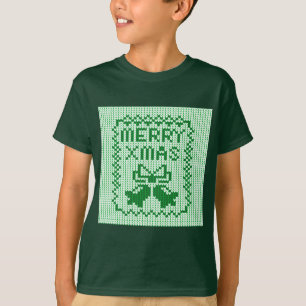 Camiseta Cordéis feios de camisolas e Feliz Natal w