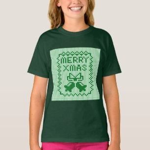 Camiseta Cordéis feios de camisolas e Feliz Natal w