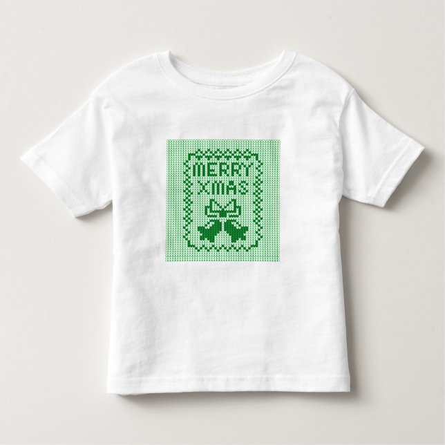 Camiseta Cordéis feios de camisolas e Feliz Natal w (Frente)