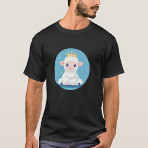 Camiseta Cordero Doce com Coroa para um Estilo Real