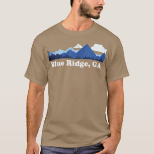 Camiseta Cordilheira Azul Cuta Montanhas Georgia GA Distorç