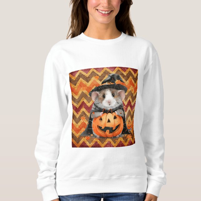Camiseta Cordilheira Cuja Guiné Pig Halloween Chevron (Frente)