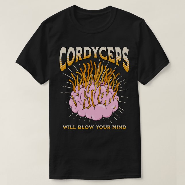 Camiseta Cordyceps vai explodir sua mente (Frente do Design)
