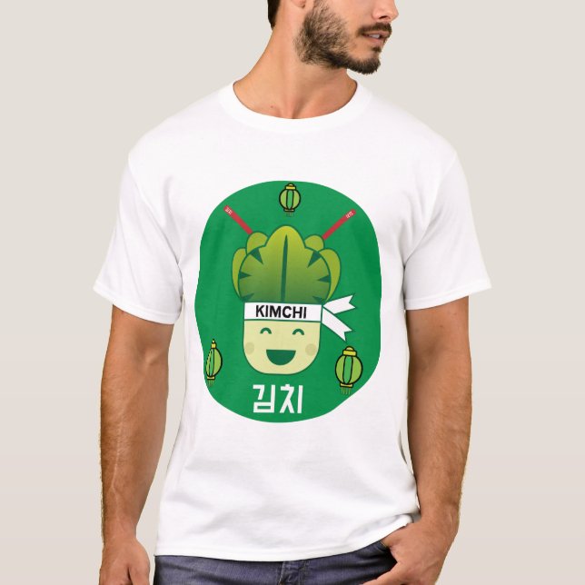 Camiseta Coreano Kimich Healthy Cabbage Comidas Apr (Frente)