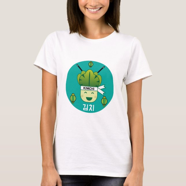 Camiseta Coreano Kimich Healthy Cabbage Comidas Apr (Frente)