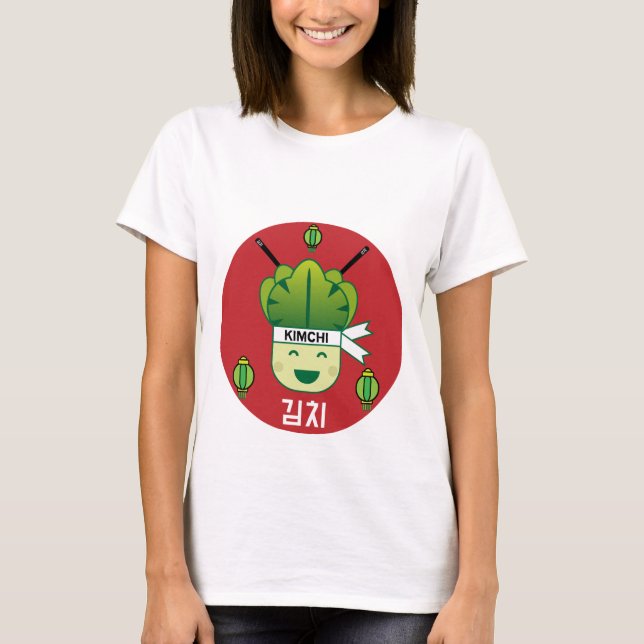 Camiseta Coreano Kimich Healthy Cabbage Comidas Apr (Frente)