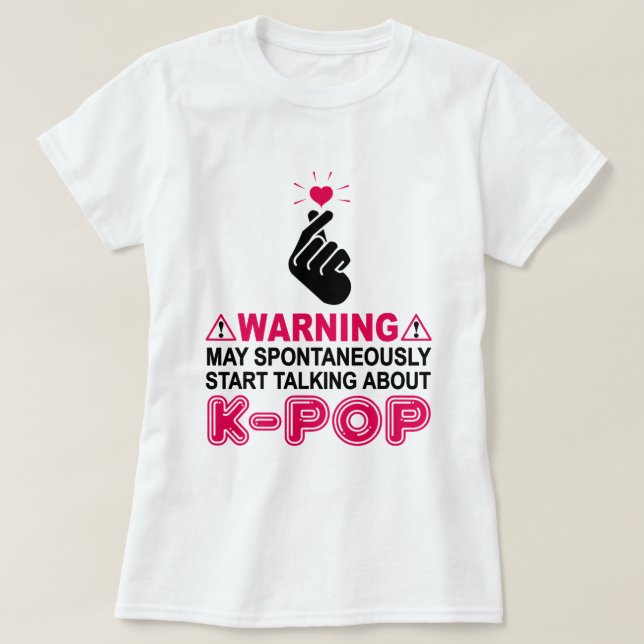 Camiseta Coreano KPop Music Fans Amam Mulheres Meninas Adol (Frente do Design)