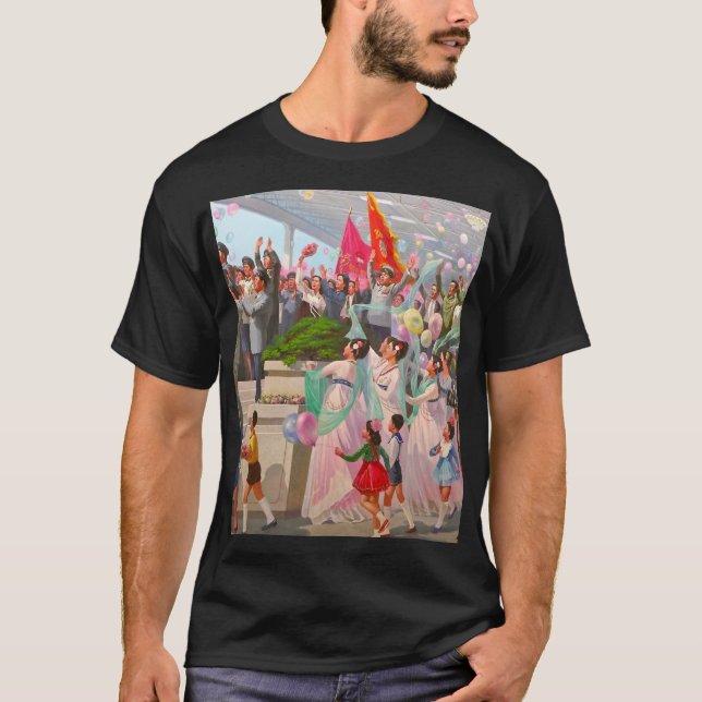 Camiseta Coreia do Norte - Propaganda (Frente)