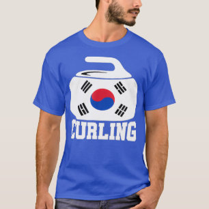Camiseta Coreia do Sul Curling I Bandeira Coreana Curling S