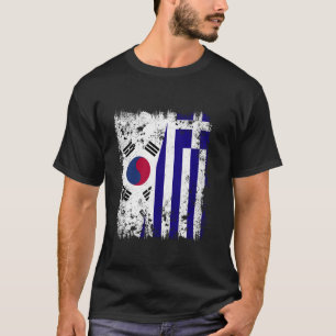 Camiseta Coreia do Sul Grécia Meia Bandeira Sul-Coreana Gre