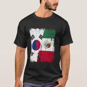Camiseta Coreia do Sul México Meia Bandeira Sul-Coreano Mex