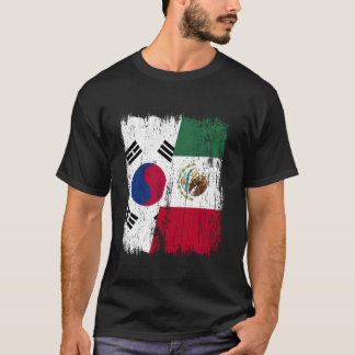 Camiseta Coreia do Sul México Meia Bandeira Sul-Coreano Mex