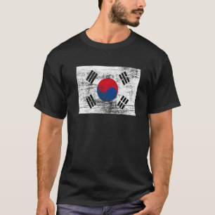 Camiseta Coreia do Sul - Vintage Flag Sul-Coreano