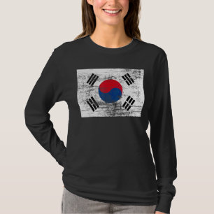 Camiseta Coreia do Sul - Vintage Flag Sul-Coreano