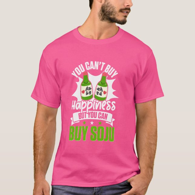 Camiseta Coreia Soju Bebendo de álcool Kpop (Frente)