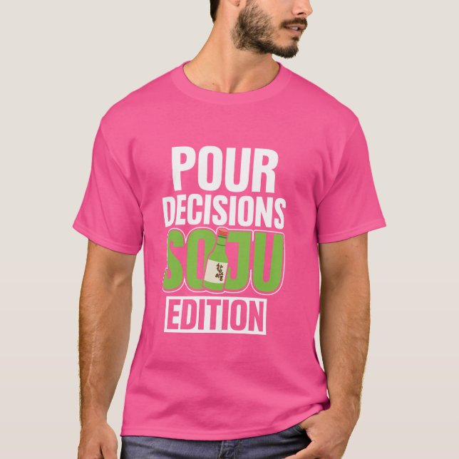 Camiseta Coreia Soju Bebendo de álcool Kpop (Frente)