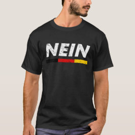 Camiseta Cores alemãs da bandeira de Nein