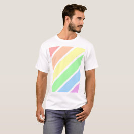 Camiseta Cores arco-íris Orgulho gay de Pastel LGBT Suave