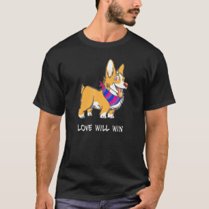 Camiseta Cores Bissexuais Orgulho Lgbtq O Amor Vencerá Cor