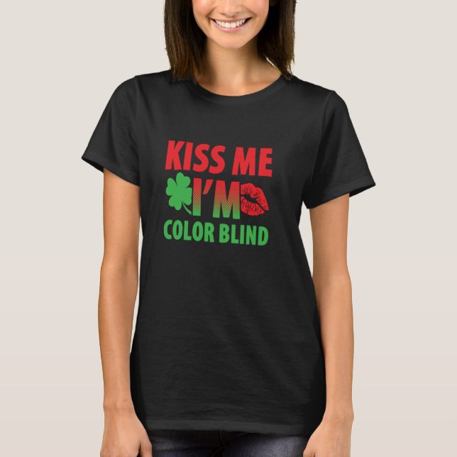 Camiseta Cores Cegos Para Pessoas Cores Vermelhos (Frente)