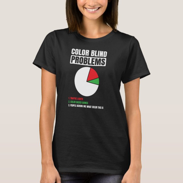 Camiseta Cores Cegos Para Pessoas Cores Vermelhos (Frente)