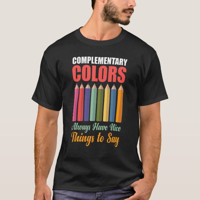Camiseta Cores Complementares Coisas Legais Professor Pinto (Frente)