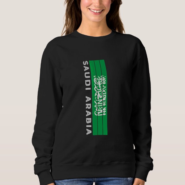 Camiseta Cores da Bandeira da Arábia Saudita (Frente)