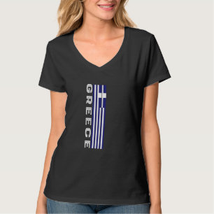Camiseta Cores da Bandeira da Grécia
