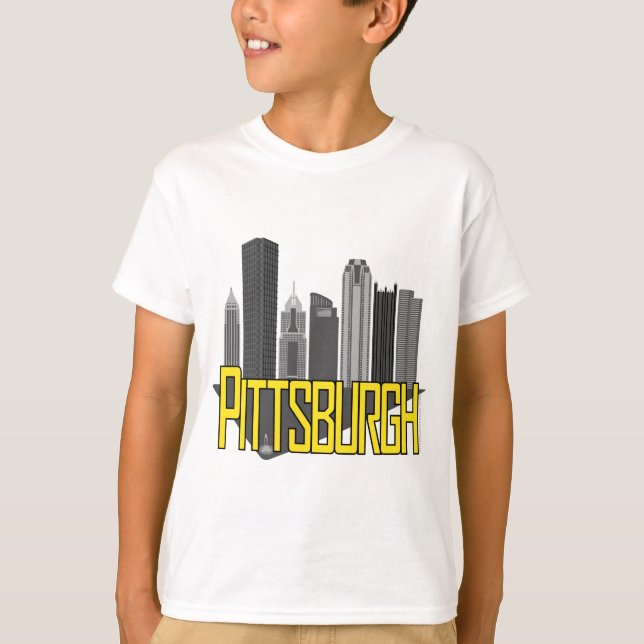 Camiseta Cores da cidade de Pittsburgh (Frente)