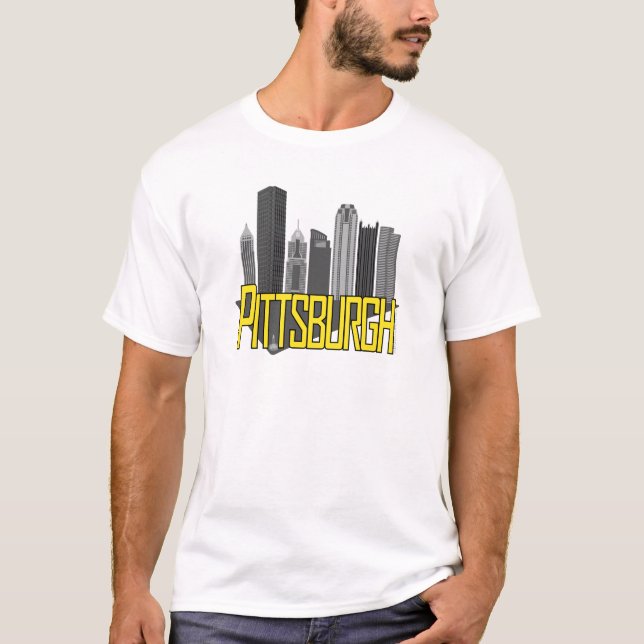 Camiseta Cores da cidade de Pittsburgh (Frente)