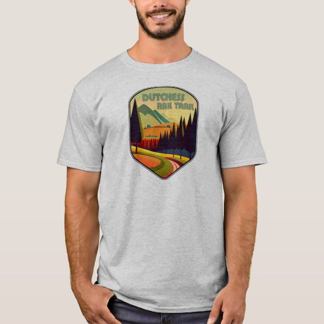 Camiseta Cores da Dutchess Rail Trail (Frente)
