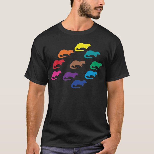 Camiseta Cores da lontra (Frente)