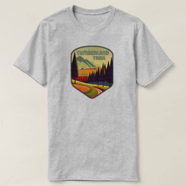 Camiseta Cores da Trilha Cumberland Tennessee (Frente do Design)