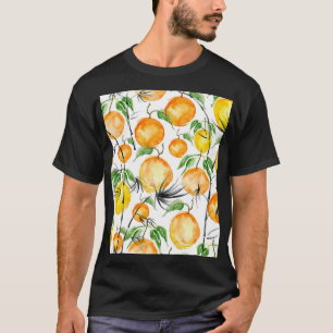 Camiseta Cores d'água de bambu: padrão sem costura da selva