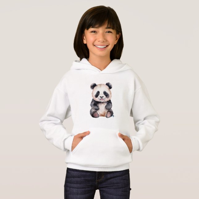 Camiseta Cores-d'água de panda (Frente Completa)